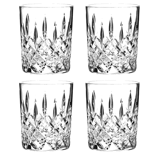 These London 4 x 21cl Small Whisky Tumblers have been designed by Royal Scot Crystal.