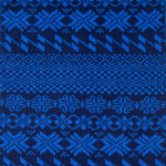 paul smith navy fair isle lambswool scarf close