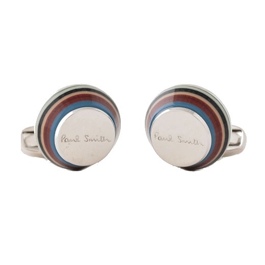 Paul Smith Striped Taper Logo Cufflinks
