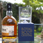 royal scot crystal whisky dimple base large tumbler packaging