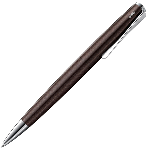 This Studio Dark Brown Special Edition Ballpoint Pen was designed by LAMY.