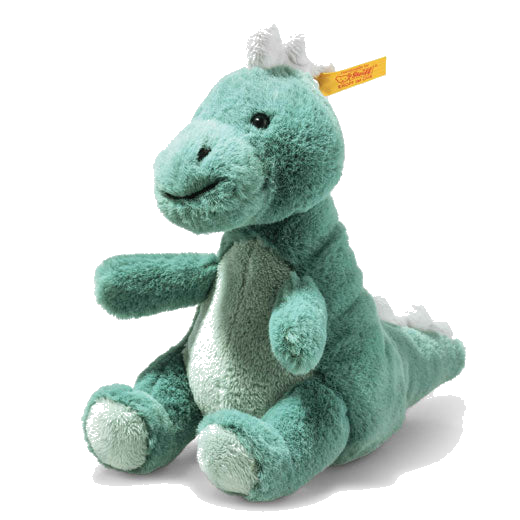 This Soft Cuddly Friends Joshi the Baby T-Rex is designed by Steiff.