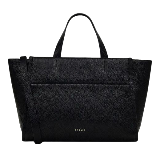Radley's Oak Street Black Leather Zip-Top Medium Grab Bag is great for work as it's the perfect office bag that keeps all your daily essentials.