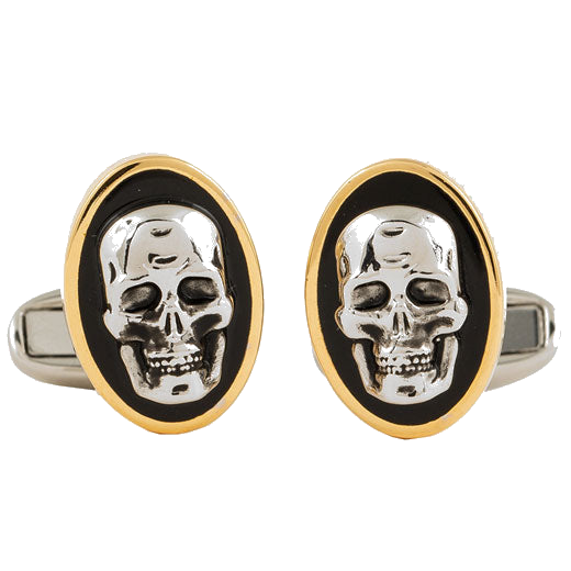 These Cameo Skull Cufflinks have been designed by Paul Smith.