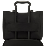 tumi black gunmetal valetta voyageur medium tote bag luggage