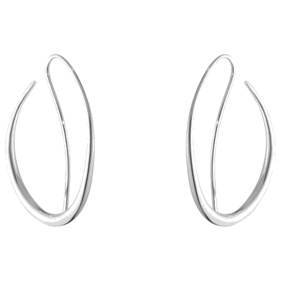 georg jensen sterling silver offspring double earhoops