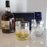 royal scot crystal art deco large on the rocks tumblers lifestyle