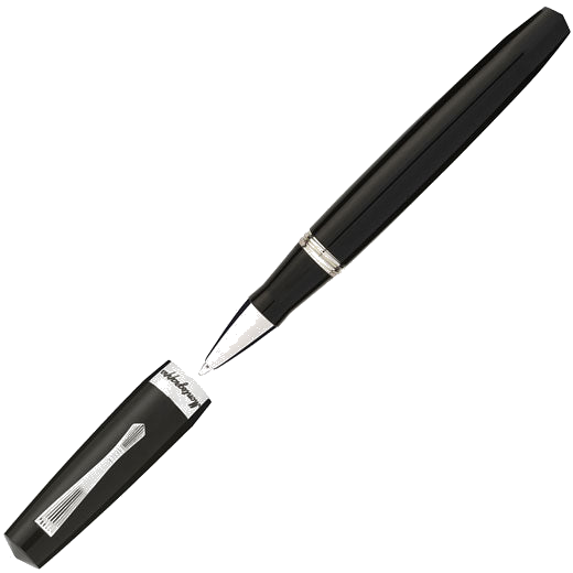 This Jet Black Elmo 02 Rollerball Pen has been designed by Montegrappa.