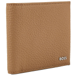 boss light brown 8cc crosstown wallet side