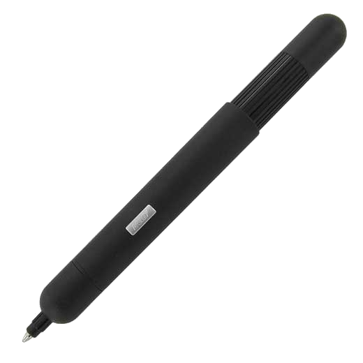 LAMY Pico matt black ballpoint pen, with silver-coloured logo.