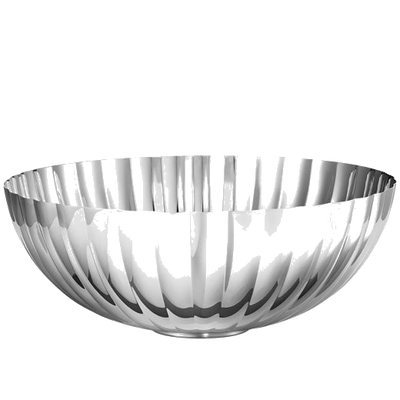 georg jensen large bernadotte stainless steel serving bowl