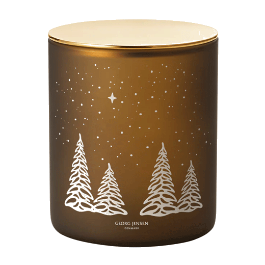 This Georg Jensen Christmas 2023 Winter Forest Scented Candle has hints of berries, cedar wood, cinnamon and clove.