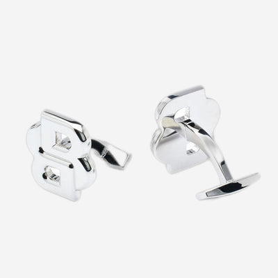 These BOSS Double 'B' Monogram Cufflinks in Polished Brass have a fixed T-bar back so you can easily get them on.