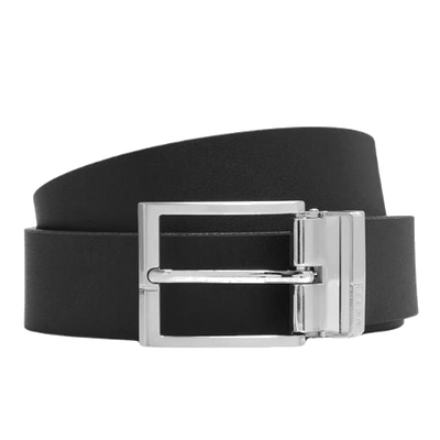 1 geppy soft reversible black brown leather plaque pin buckle belt 50537100 01 002