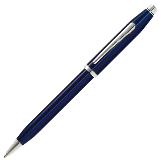 This Century II Translucent Blue Lacquer Ballpoint Pen by Cross is made out of glossy lacquer that can be engraved on the cap if you'd like to add personalisation.