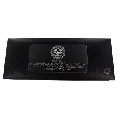 montblanc 20 years service plaque engraving script rounded leicester city football club 07f46ad12b810ae05c5a0b5c31c16b55