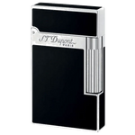 s t dupont paris black lacquer palladium ligne 2 lighter
