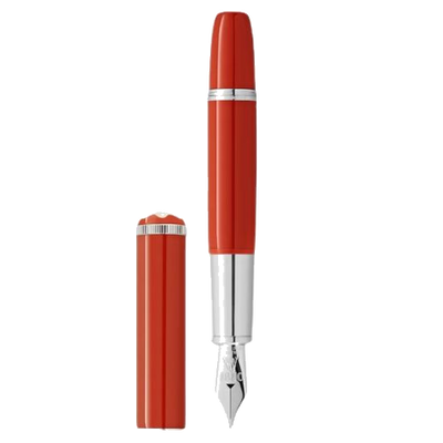 1 montblanc coral heritage rouge et noir baby fountain pen mb127855