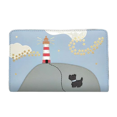 radley smoky blue lighthouse medium purse