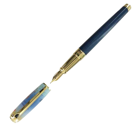 This Dupont Fountain Pen is part of the Monet collection and limnited to 1872 pieces.
