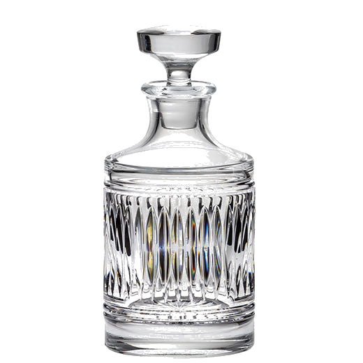 This Art Deco 50cl Round Spirit Decanter has been designed by Royal Scot Crystal.