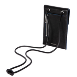paul smith black zebra logo neck pouch strap