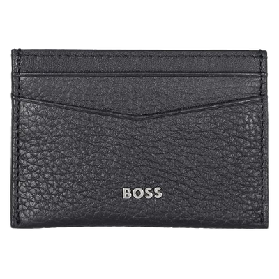 boss new crosstown navy grained cary holder