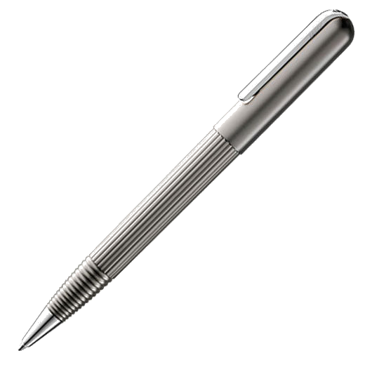 This LAMY ballpoint pen comes with a silver nib.