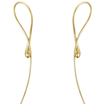 georg jensen yellow gold mercy dangle earrings