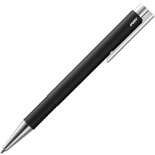 lamy matte black logo m plus ballpoint pen
