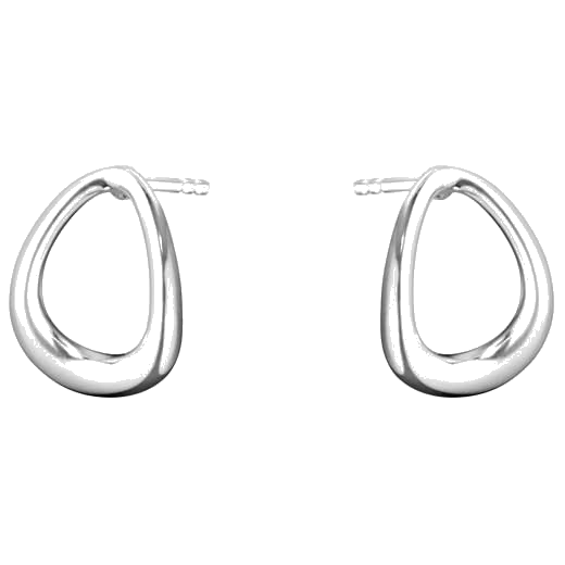 These are the Georg Jensen Sterling Silver Offspring Earstuds.
