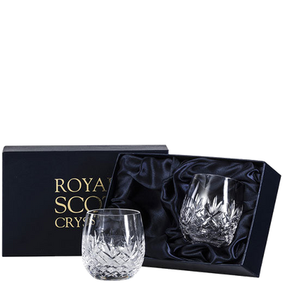 royal scot crystal 2 g t edinburgh barrel tumblers packaging