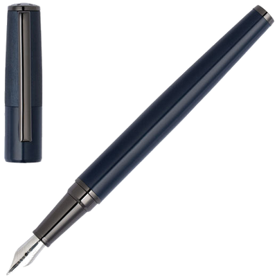 hugo boss all navy gear minimal fountain pen