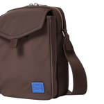 3 paul smith brown recycled polyester flight bag with blue logo m1a 8149 tsilic 68 0