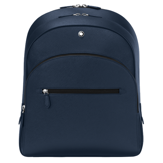 This Sartorial Ink Blue Large Backpack 3 Compartments has multi compartments and zip pockets for organisation.