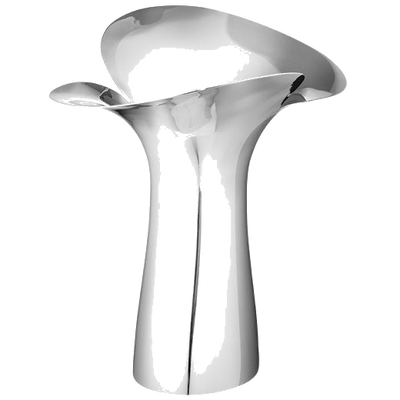 georg jensen large bloom botanica stainless steel vase
