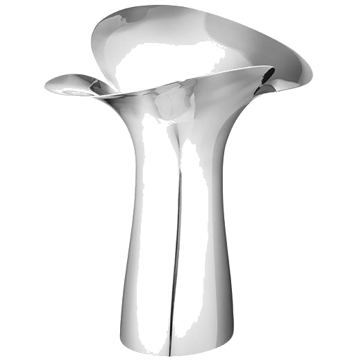 georg jensen large bloom botanica stainless steel vase