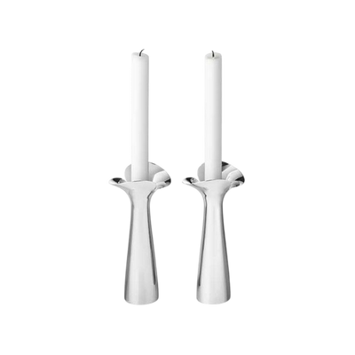 Stainless Steel Bloom Botanica Candle Holders