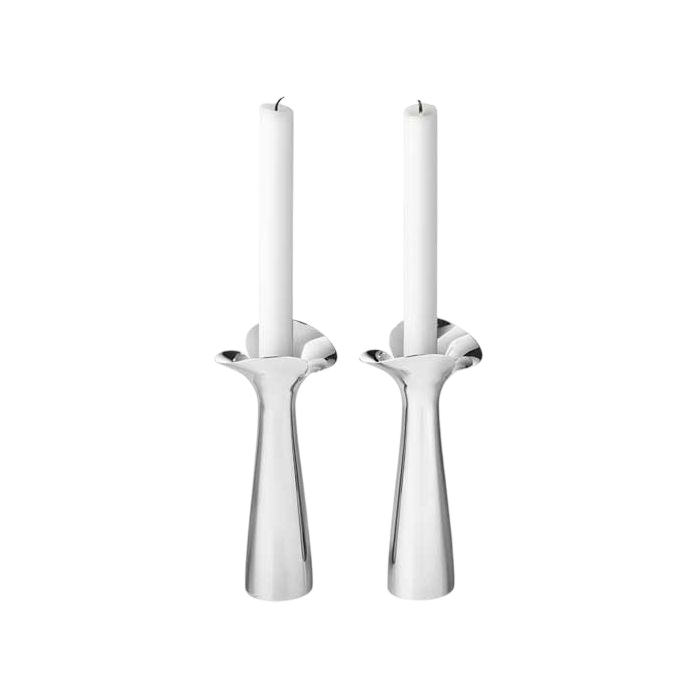 Stainless Steel Bloom Botanica Candle Holders