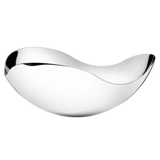 The Georg Jensen Bloom large stainless steel bowl.
