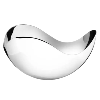 The Georg Jensen Bloom large tall stainless steel bowl.