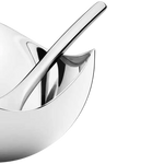 This Georg Jensen Stainless Steel Bloom Salt Cellar with Spoon will be presented inside a pop-up box.
