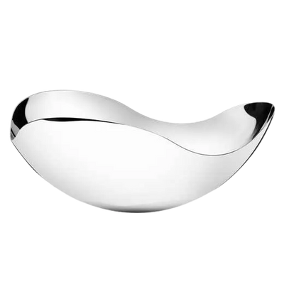 The Georg Jensen Bloom small stainless steel bowl.