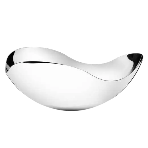 The Georg Jensen Bloom small stainless steel bowl.