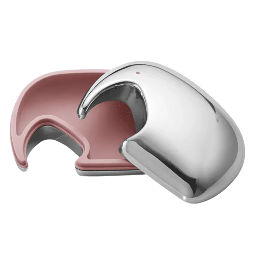 The Strawberry Blush Elephant Keepsake Box by Georg Jensen has a silicone interior.