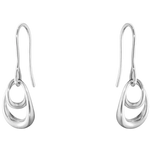 These are the Georg Jensen Sterling Silver Offspring Earrings.