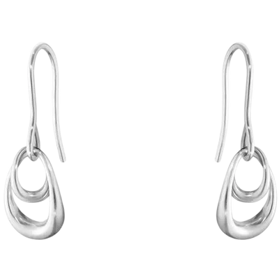 These are the Georg Jensen Sterling Silver Offspring Earrings.