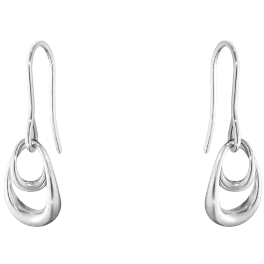 These are the Georg Jensen Sterling Silver Offspring Earrings.