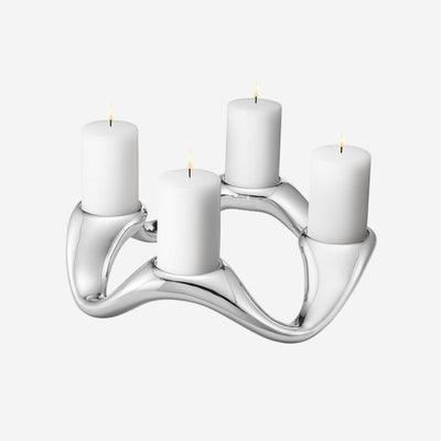 Stainless Steel Round Cobra Candle Holder