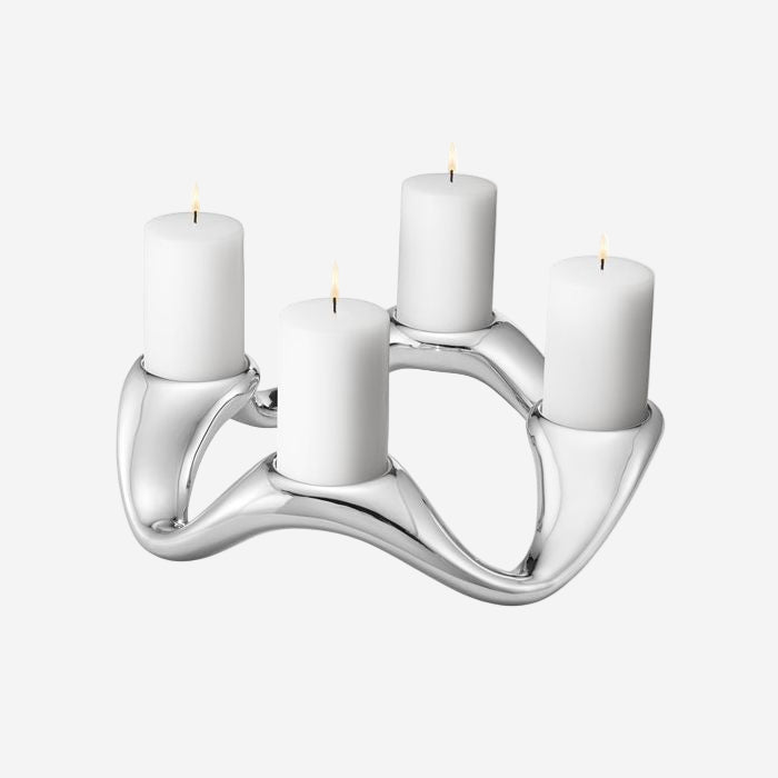 Stainless Steel Round Cobra Candle Holder